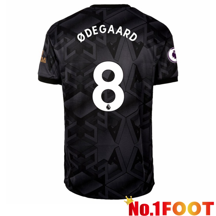 Arsenal (ØDEGAARD 8) Soccer Jersey Away Black 2022/2023