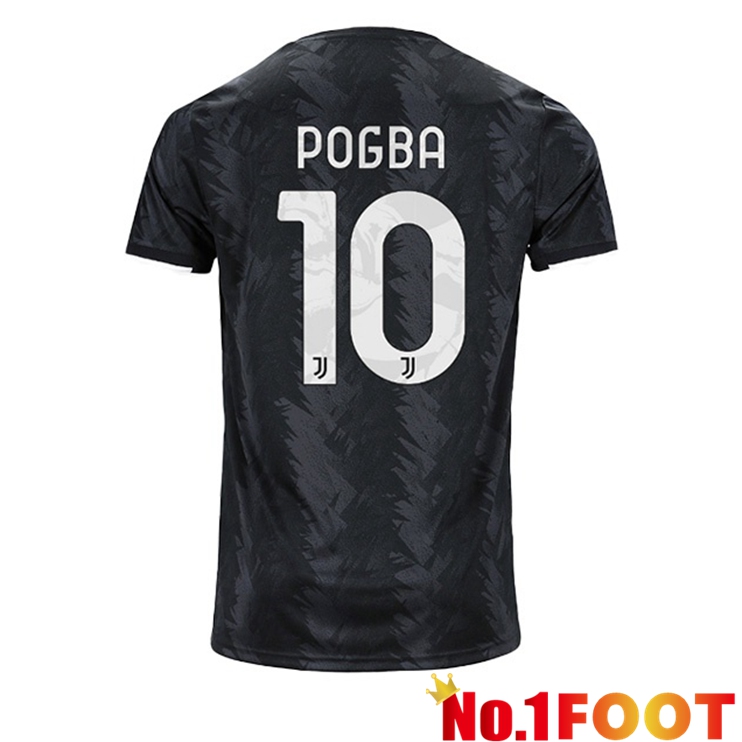 Juventus (POGBA 10) Soccer Jersey Away Black 2022/2023 - Click Image to Close