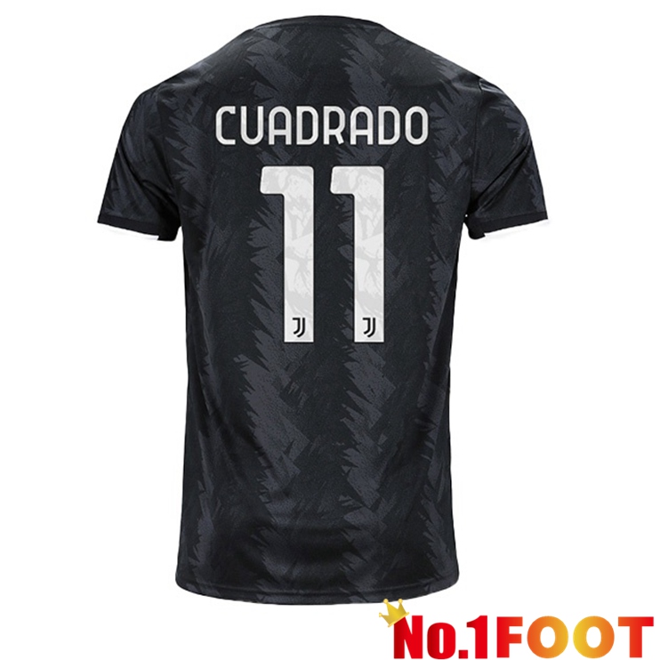 Juventus (CUADRADO 11) Soccer Jersey Away Black 2022/2023