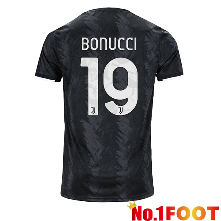 Juventus (BONUCCI 19) Soccer Jersey Away Black 2022/2023