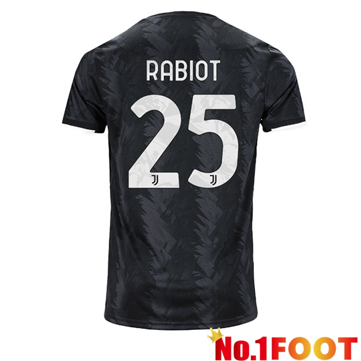 Juventus (RABIOT 25) Soccer Jersey Away Black 2022/2023 - Click Image to Close