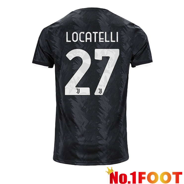 Juventus (LOCATELLI 27) Soccer Jersey Away Black 2022/2023