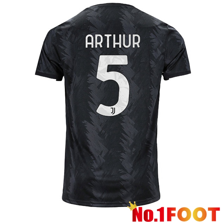 Juventus (ARTHUR 5) Soccer Jersey Away Black 2022/2023