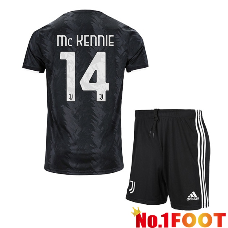 Juventus (MCKENNIE 14) Kids Soccer Jersey Away Black 2022/2023