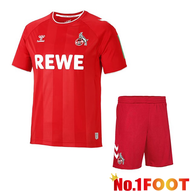 FC Koln Kids Soccer Jersey Away Red 2022/2023