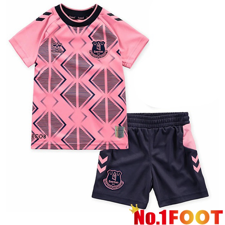 Everton Kids Soccer Jersey Away Pink 2022/2023