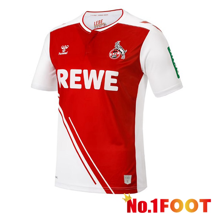 FC Koln Soccer Jersey Home Red White 2022/2023