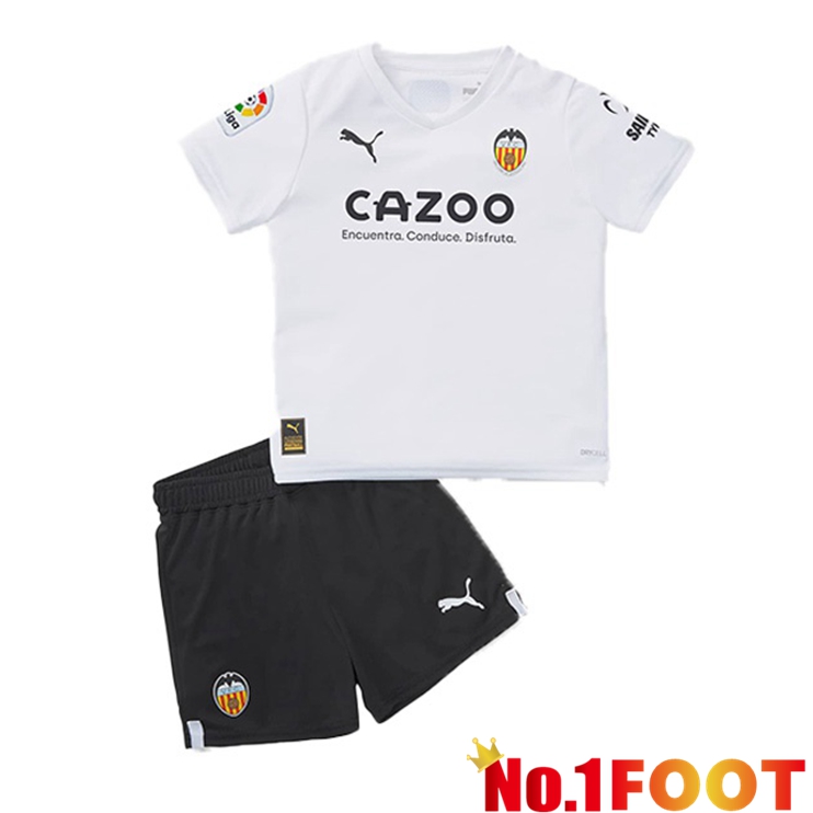 Valencia CF Kids Soccer Jersey Home White 2022/2023