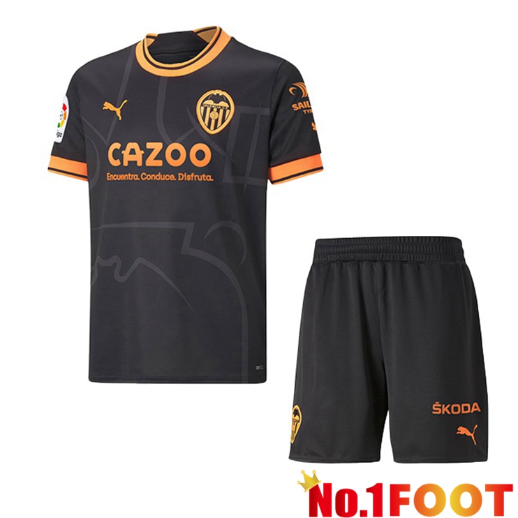 Valencia CF Kids Soccer Jersey Away Black 2022/2023