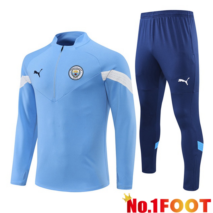 Manchester City Training Tracksuit Suit Blue 2022/2023