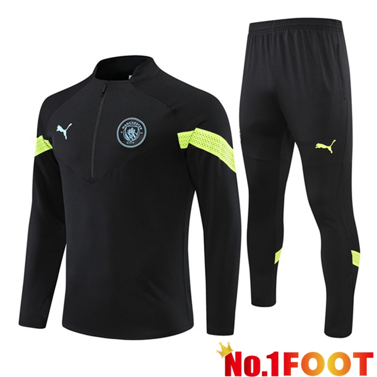 Manchester City Training Tracksuit Suit Black 2022/2023