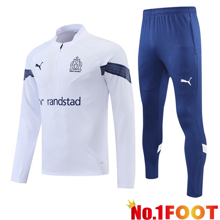 Marseille OM Training Tracksuit Suit White 2022/2023