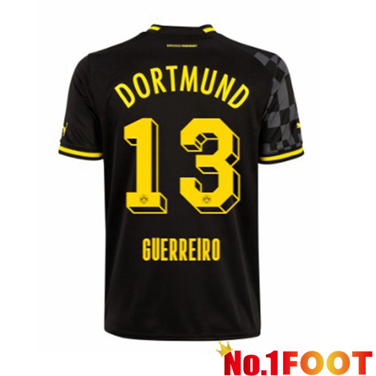 Dortmund BVB (Guerreiro 13) Soccer Jersey Away Black 2022/2023