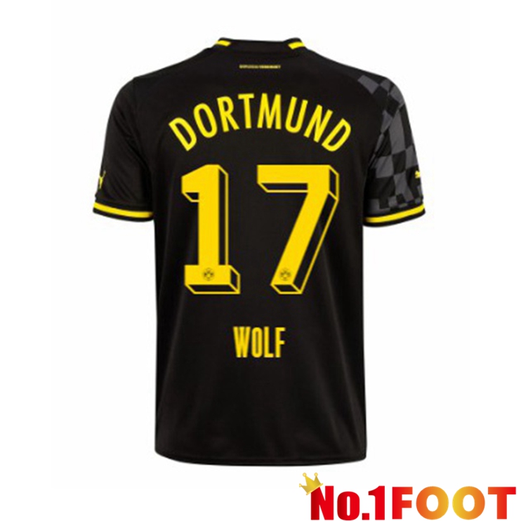 Dortmund BVB (Wolf 17) Soccer Jersey Away Black 2022/2023