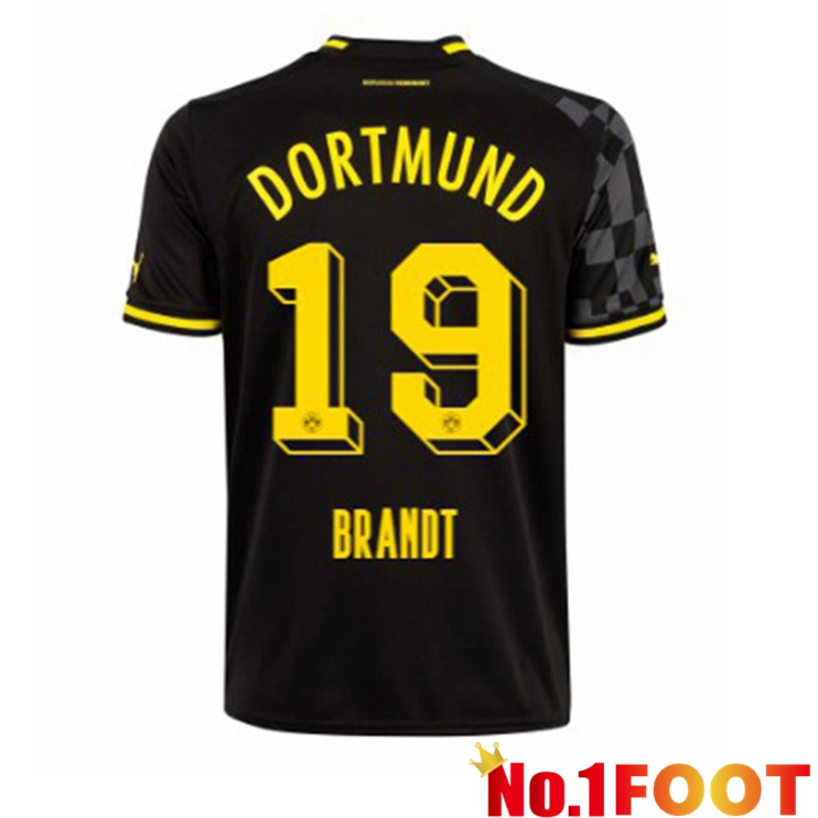 Dortmund BVB (Brandt 19) Soccer Jersey Away Black 2022/2023