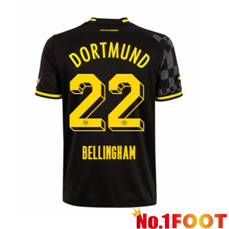 Dortmund BVB (Bellingham 22) Soccer Jersey Away Black 2022/2023