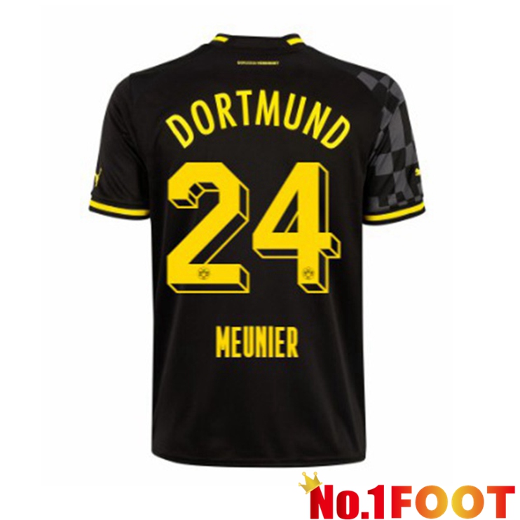 Dortmund BVB (Meunier 24) Soccer Jersey Away Black 2022/2023