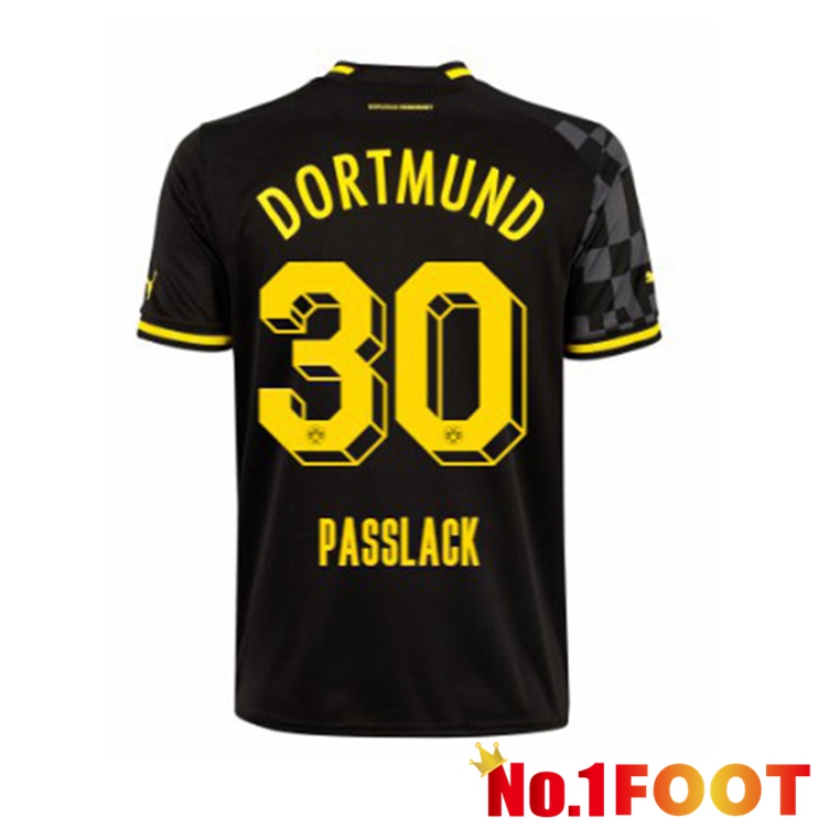 Dortmund BVB (Passlack 30) Soccer Jersey Away Black 2022/2023