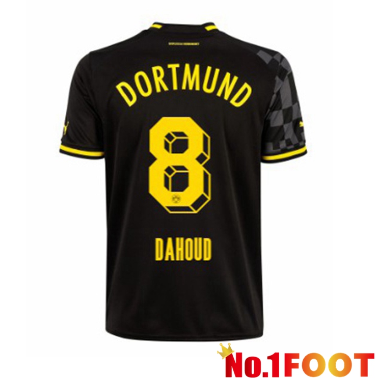 Dortmund BVB (Dahoud 8) Soccer Jersey Away Black 2022/2023