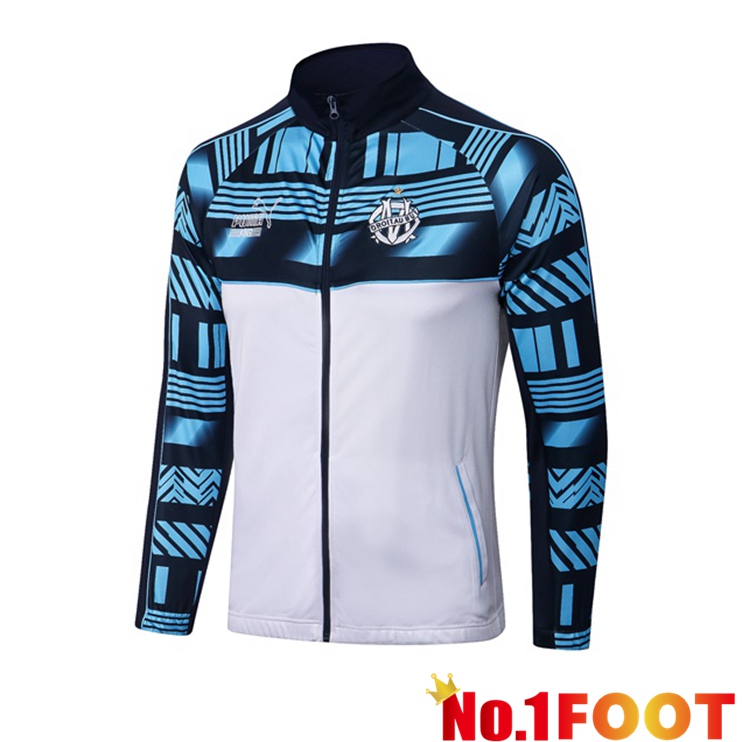 Marseille OM Trainingsjacke White Blue 2022/2023