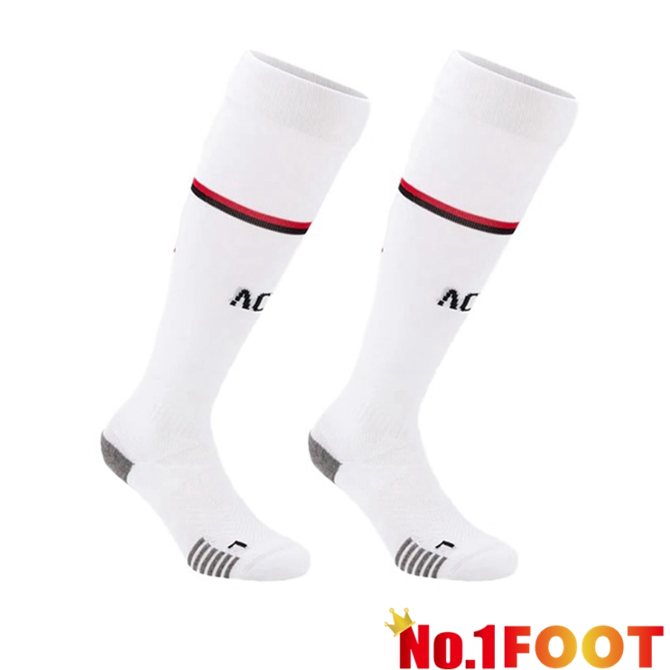 AC Milan Soccer Socks Away White 2022/2023