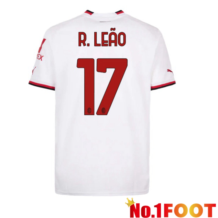 AC Milan (R. LEÃO 17) Soccer Jersey Away White 2022/2023