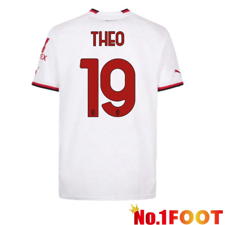 AC Milan (THEO 19) Soccer Jersey Away White 2022/2023