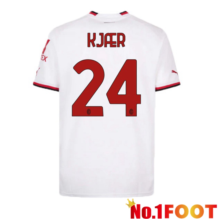 AC Milan (KJÆR 24) Soccer Jersey Away White 2022/2023