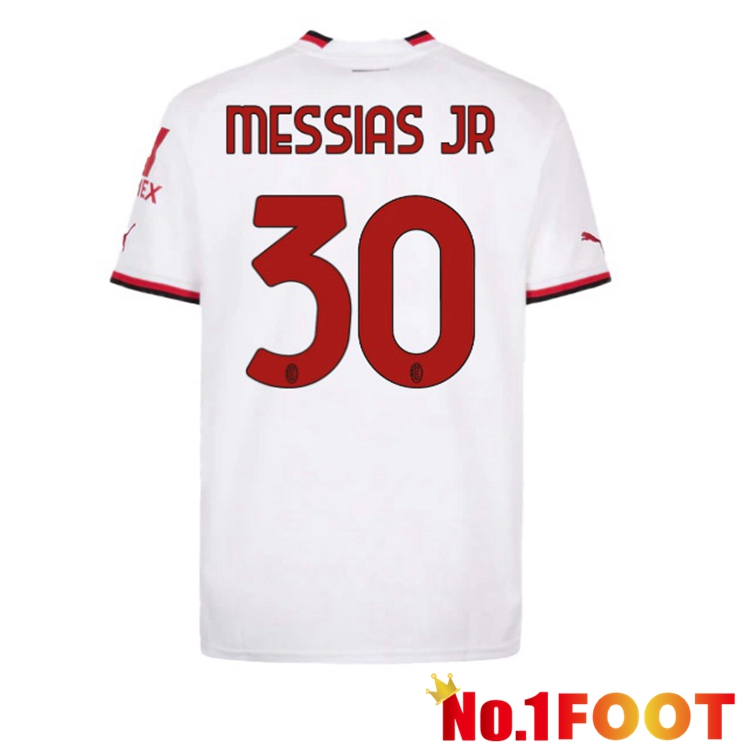 AC Milan (MESSIAS JR 30) Soccer Jersey Away White 2022/2023