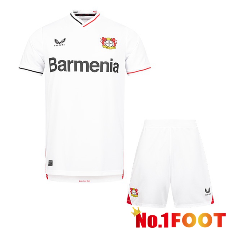 Bayer 04 Leverkusen Kids Soccer Jersey Third White 2022/2023