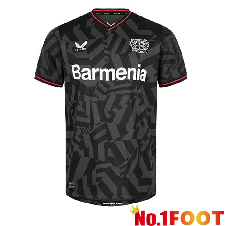 Bayer 04 Leverkusen Soccer Jersey Away Black 2022/2023