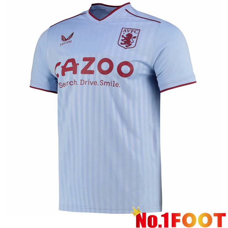 Aston Villa Soccer Jersey Away Blue 2022/2023