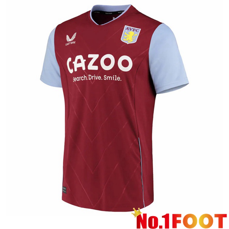 Aston Villa Soccer Jersey Home Red 2022/2023