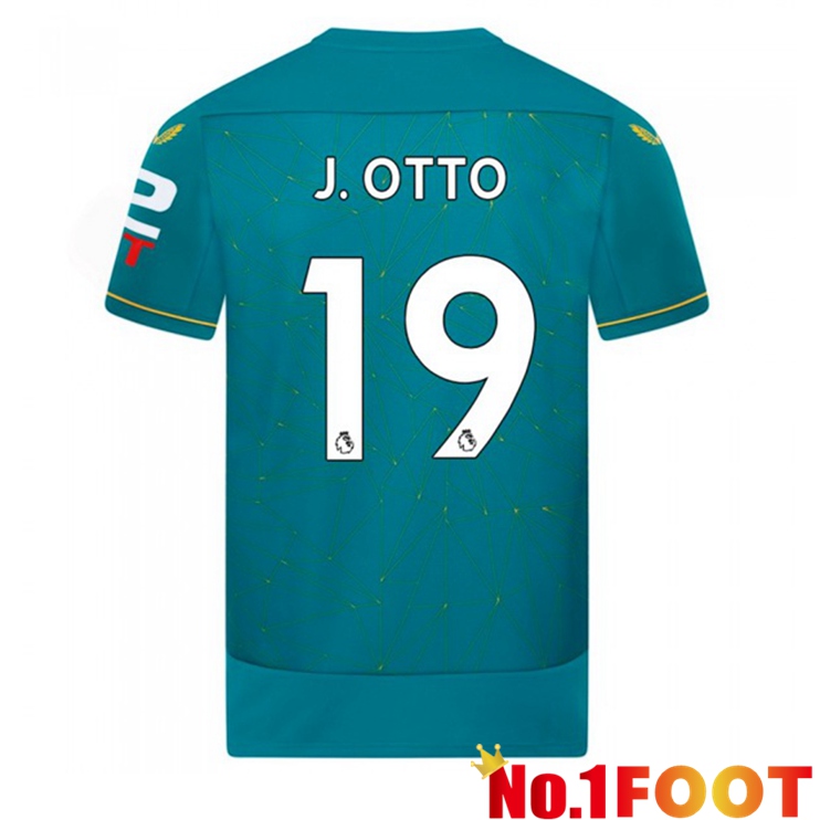 Wolves (J. OTTO 19) Soccer Jersey Away Blue 2022/2023