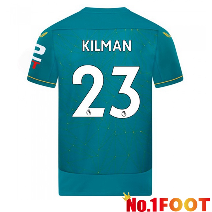 Wolves (KILMAN 23) Soccer Jersey Away Blue 2022/2023