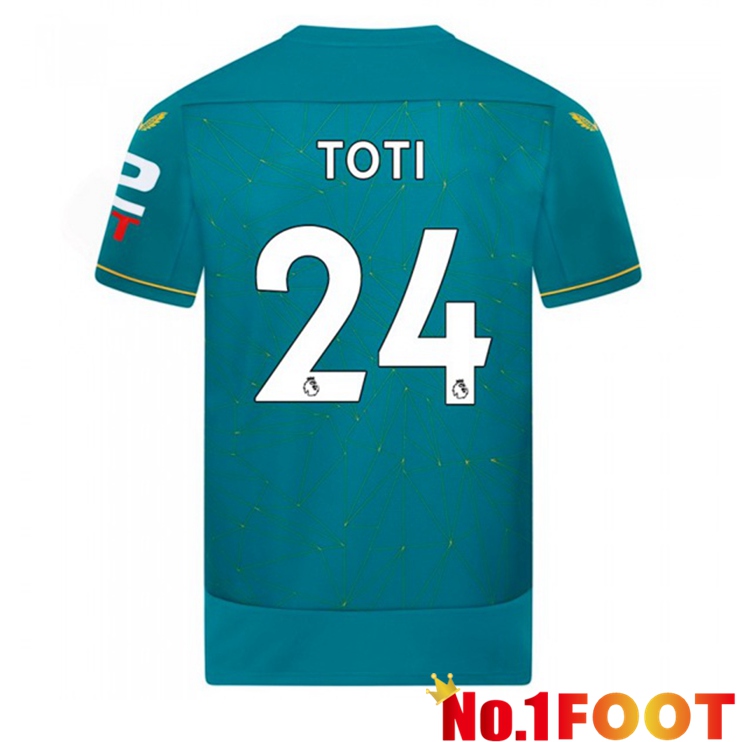 Wolves (TOTI 24) Soccer Jersey Away Blue 2022/2023