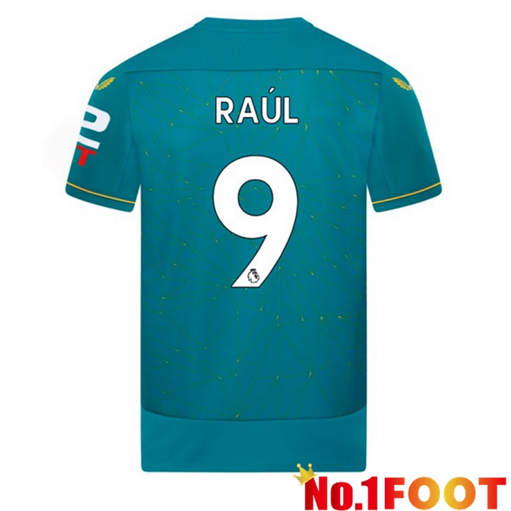 Wolves (RAUL 9) Soccer Jersey Away Blue 2022/2023