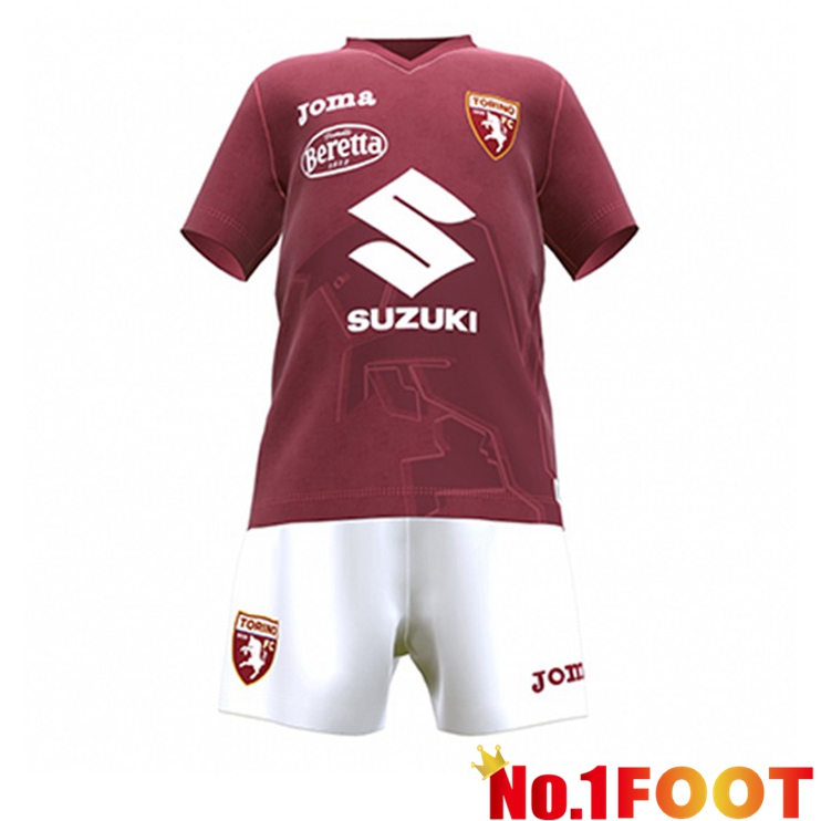 Torino FC Kids Soccer Jersey Home Red 2022/2023