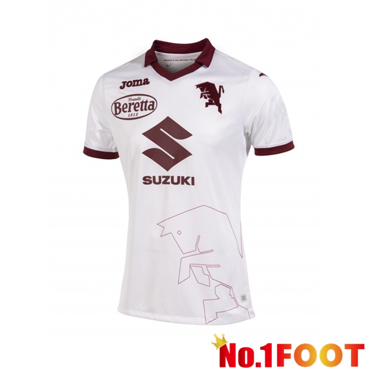 Torino FC Soccer Jersey Away White 2022/2023 - Click Image to Close