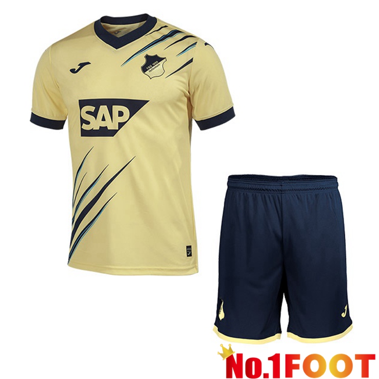 TSG HoffenHome Kids Soccer Jersey Away Yellow 2022/2023