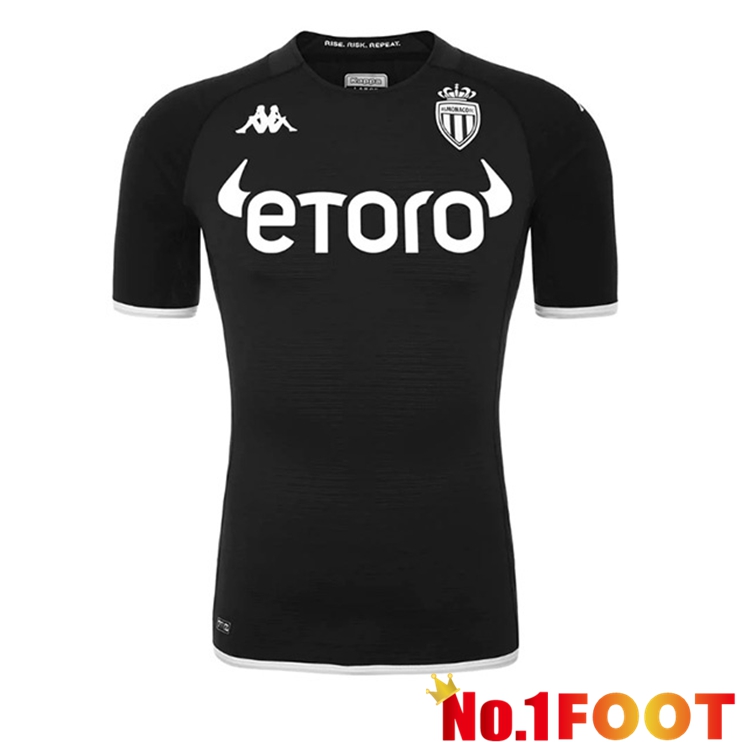 AS Monaco Soccer Jersey Away Black 2022/2023