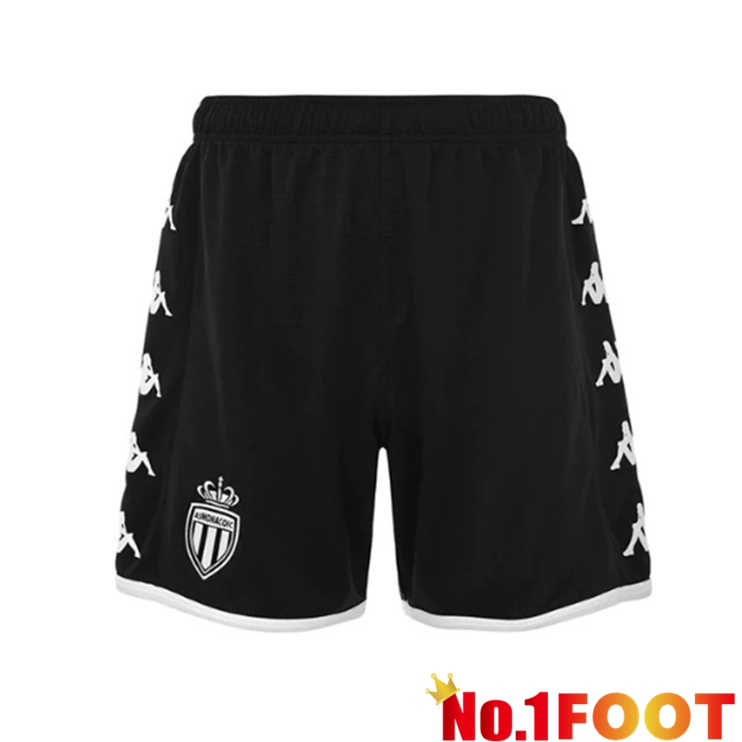 AS Monaco Soccer Shorts Away Black 2022/2023