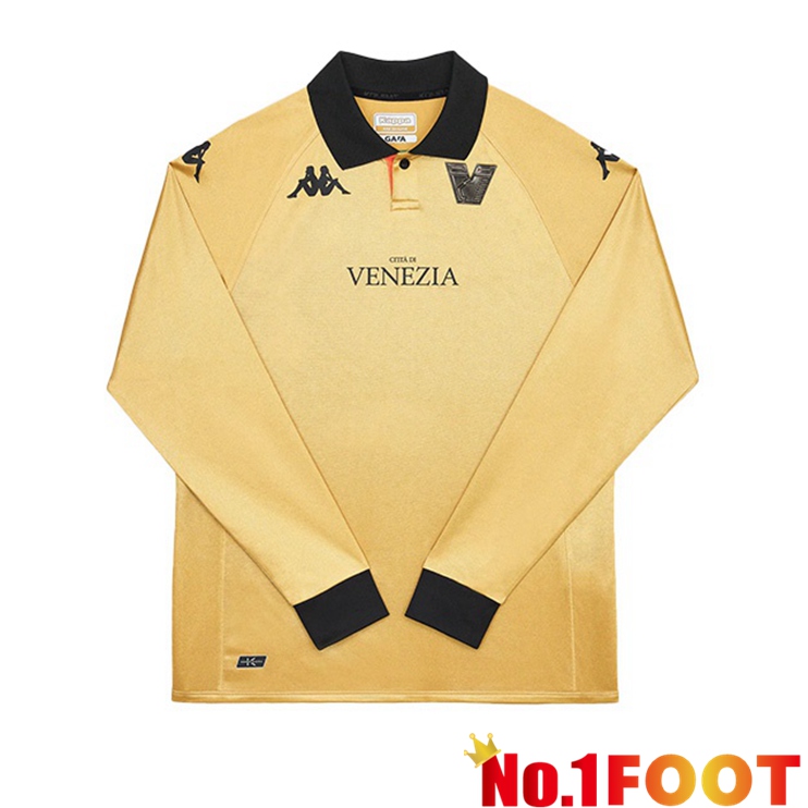 Venise FC Soccer Jersey Third Long Sleeve Yellow 2022/2023 - Click Image to Close