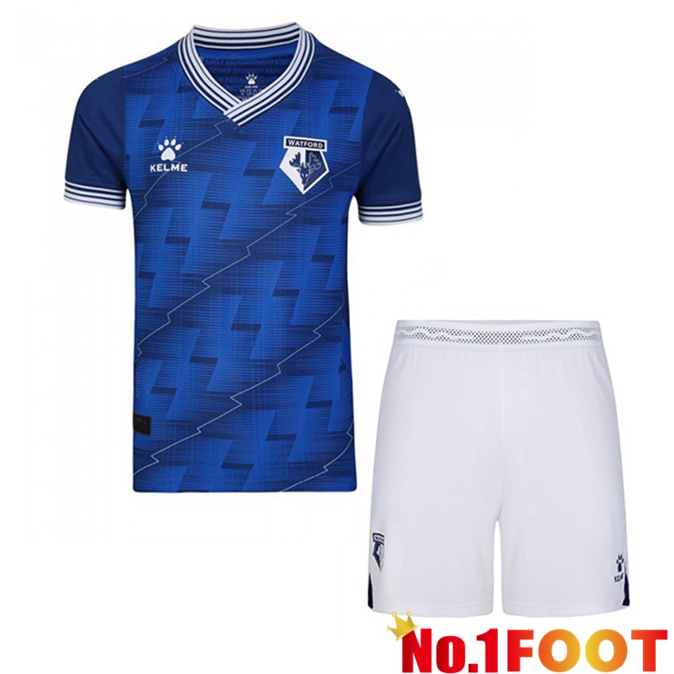 Watford FC Kids Soccer Jersey Away Blue 2022/2023