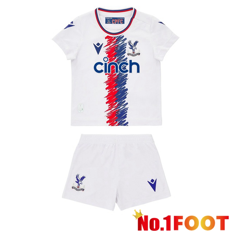 Crystal Palace Kids Soccer Jersey Away White 2022/2023