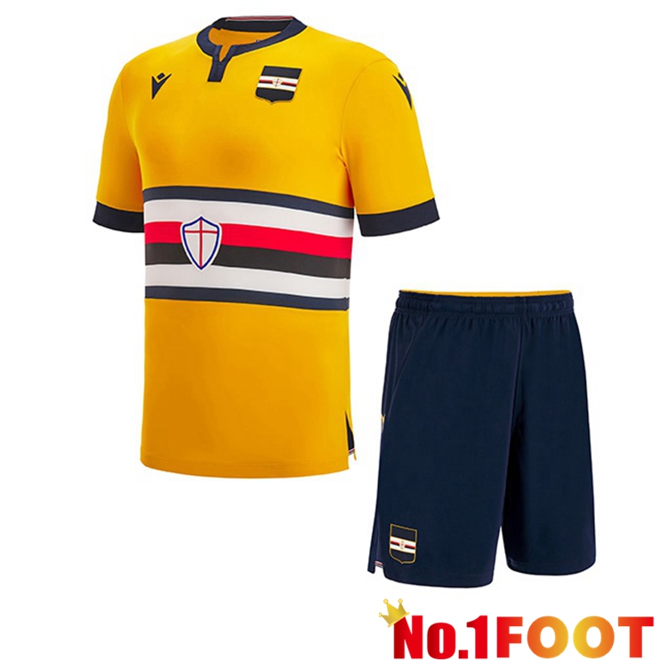 UC Sampdoria Kids Soccer Jersey Third Yellow 2022/2023