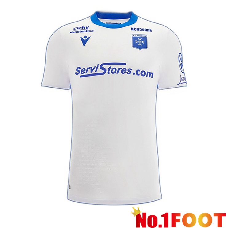 AJ Auxerre Soccer Jersey Home White 2022/2023