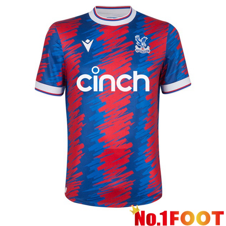 Crystal Palace Soccer Jersey Home Blue Red 2022/2023