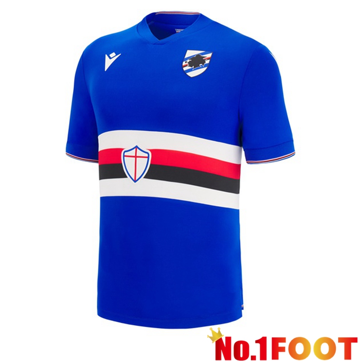 UC Sampdoria Soccer Jersey Home Blue 2022/2023 - Click Image to Close