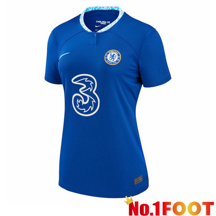 FC Chelsea Womens Soccer Jersey Home Blue 2022/2023